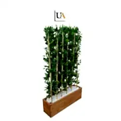 Ahşap Saksılı Yapay Bambu Ahşap Saksılı Yapay Bambu