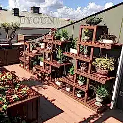 Ahşap Saksı Standı