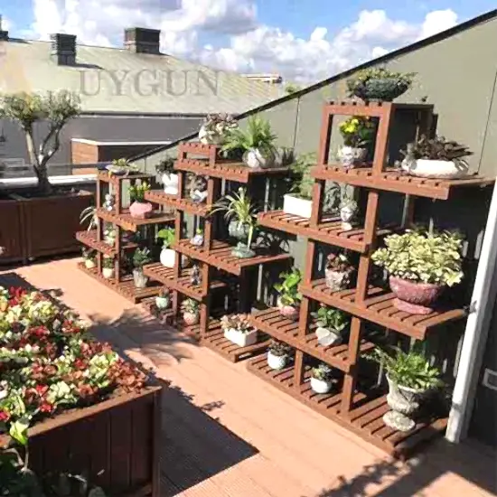 Ahşap Saksı Standı I Saksılık I UygunAhşap