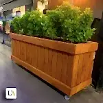 Kemerli Ahşap Saksı