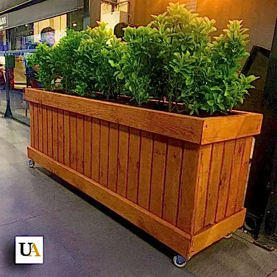 Uzun Büyük Dış Mekan Ahşap Saksı Modelleri I UygunAhşap