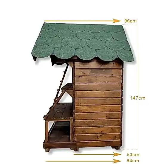 Dış Mekan Büyük Çoklu Ahşap Kedi Evi Modelleri I UygunAhşap