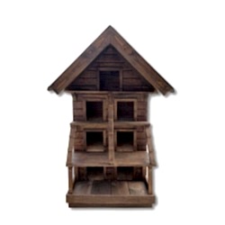 Ahşap Kedi Evi Büyük 7'li