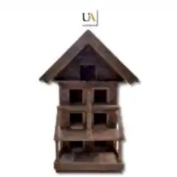 Ahşap Kedi Evi Büyük 7'li