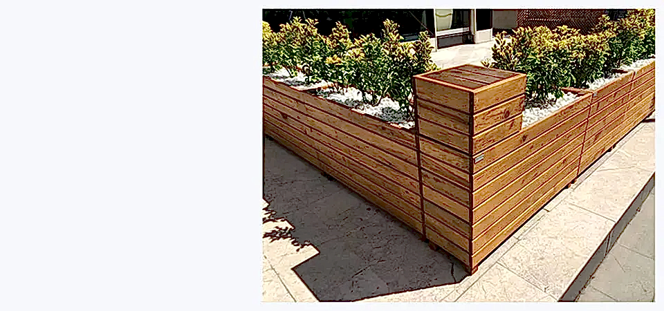 Lambri Ahşap Saksı