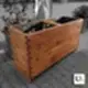 Emprenyeli Kahverengi Dış Mekan Büyük Ahşap Saksı I UygunAhşap