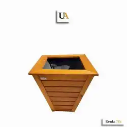 Konik Ahşap Saksı