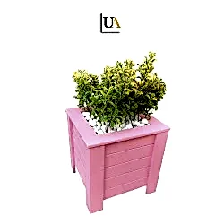 Köşebentli Ahşap Saksı