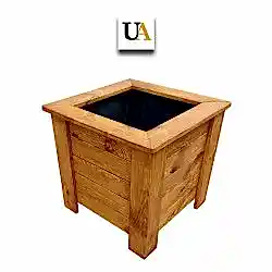 Köşebentli Ahşap Saksı