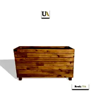 Dış Mekan Büyük Uzun Ahşap Saksı Modelleri I UygunAhşap