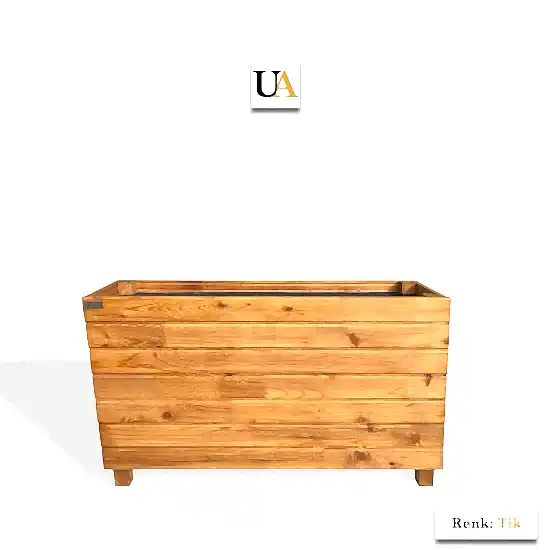 Dış Mekan Büyük Uzun Ahşap Saksı Modelleri I UygunAhşap