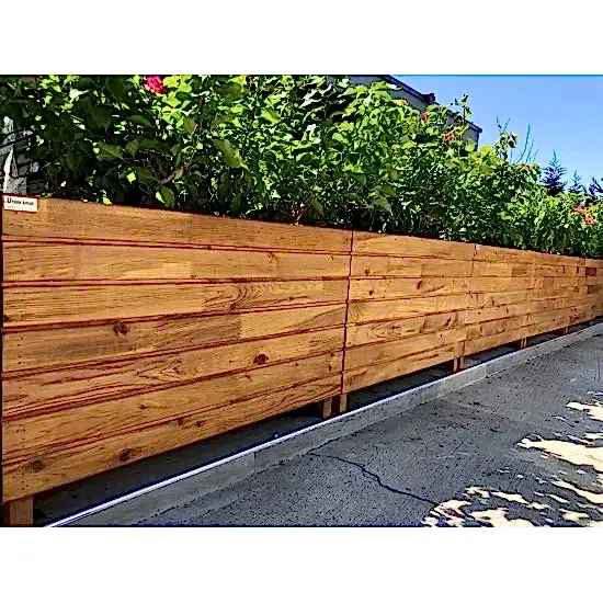 Dış Mekan Büyük Uzun Ahşap Saksı Modelleri I UygunAhşap