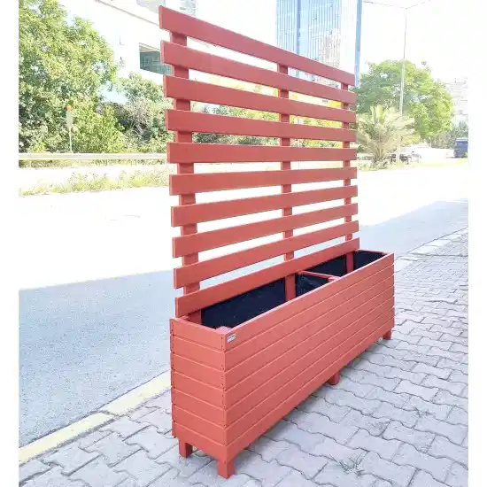 Lambri Saksılı Ahşap Paravan Seperatör Fiyatları I UygunAhsap