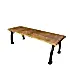 Metal Ayaklı Ahşap Bank Bench