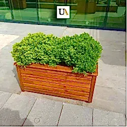 Pervazlı Lambri Ahşap Saksı