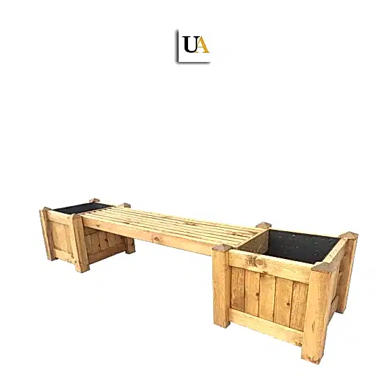 Saksılı Ahşap Oturma Bankı Dış Mekan Saksılı Ahşap Bank Modelleri I UygunAhşap