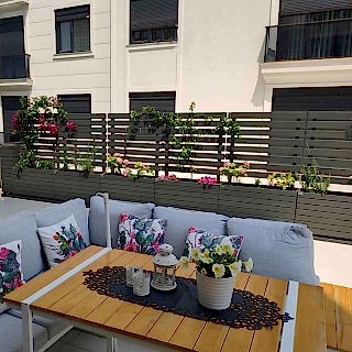 Lambri Saksılı Ahşap Paravan Seperatör Fiyatları I UygunAhsap