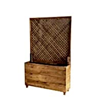 Seperatörlü Ahşap Saksı