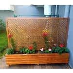 Seperatörlü Ahşap Saksı