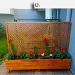 Seperatörlü Ahşap Saksı