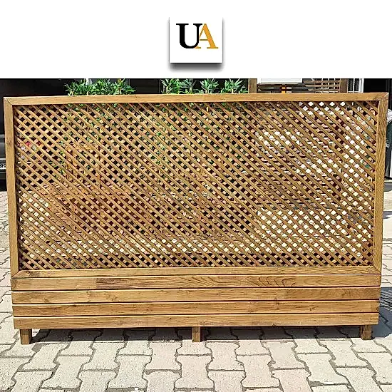 Seperatörlü Ahşap Saksı Paravan I UygunAhsap